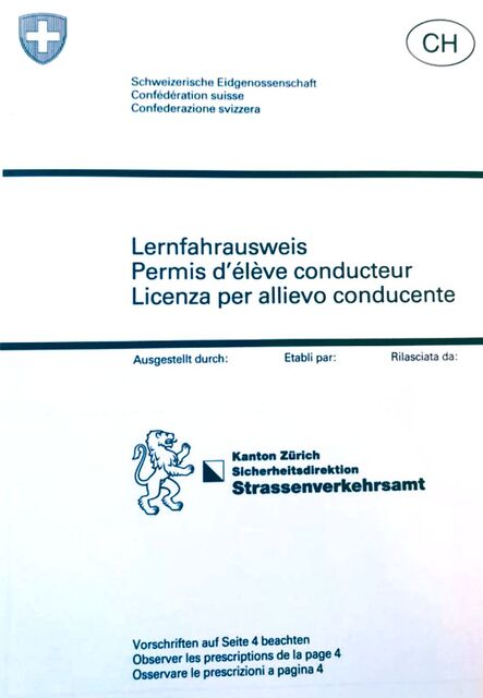 Bild Lernfahrausweis